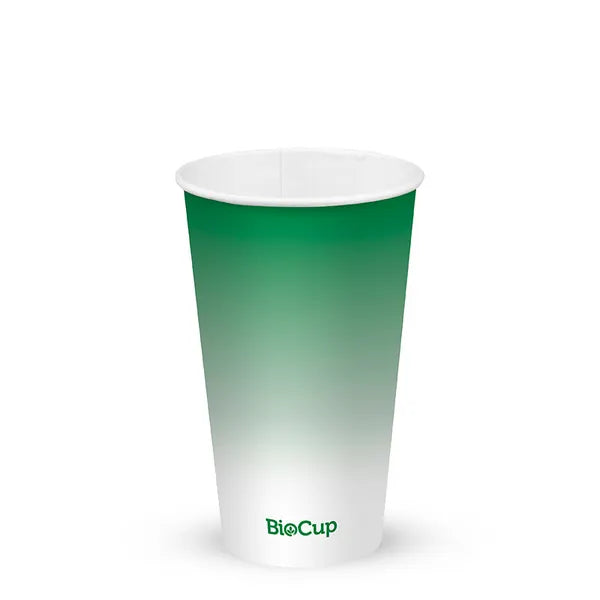 BioPak 20oz Green Cold Paper Cups 1000pcs