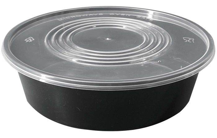 2500ml Takeaway Round Container w/t Lid 90 Sets