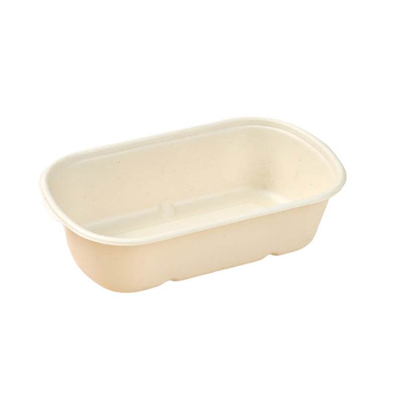500ml Natural Rectangle Sugarcane Container 500pc/ctn